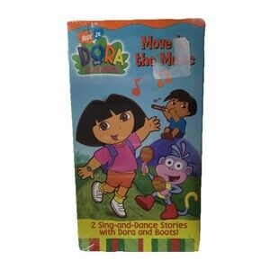 Nick Jr Dora The Explorer Move to the Music VHS Tape 2002 Paramount Sealed / New